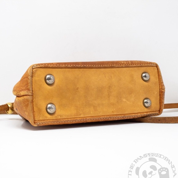 T Cappelli Southwest Plano Texas Caramel Brown Alligator Leather Satchel Handbag - Picture 5 of 8